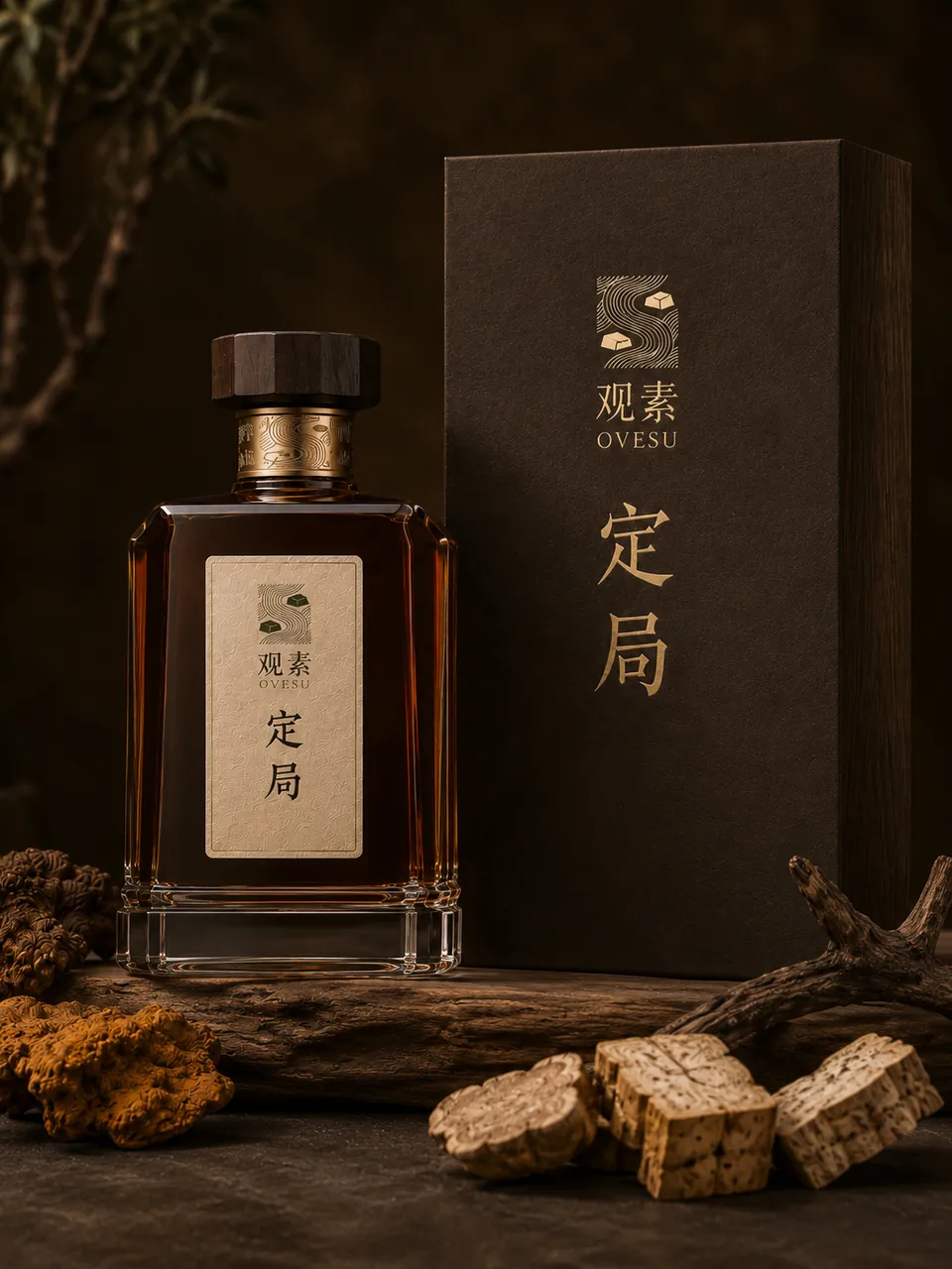 定局瓶身与礼盒陈列