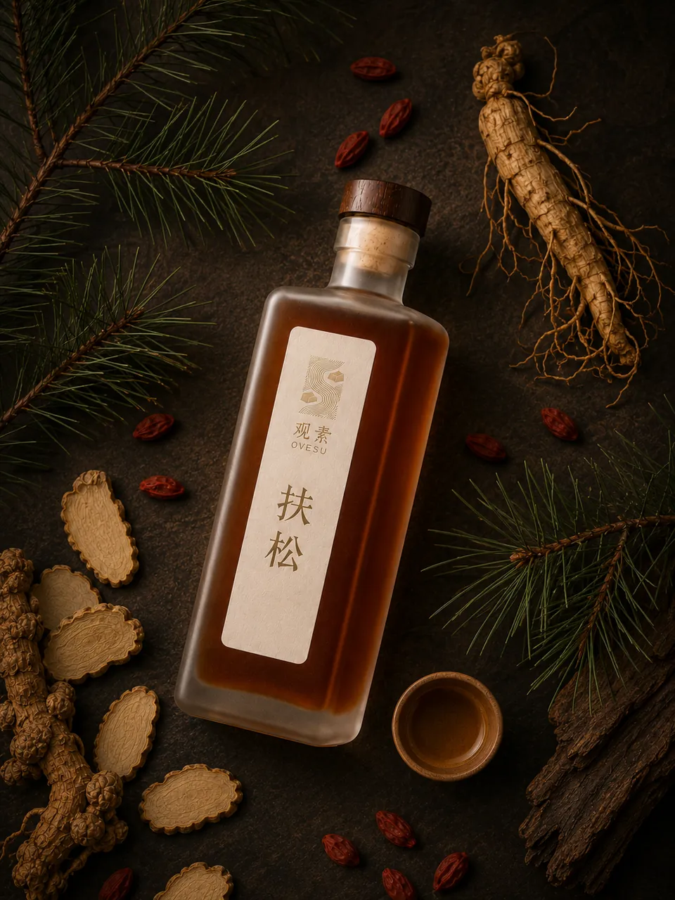 扶松礼盒展开图
